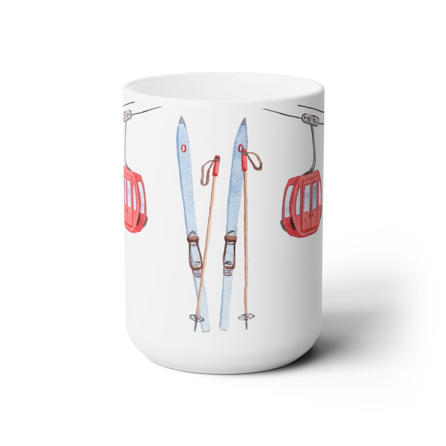 Hit The Slopes Skiing Ceramic Mug