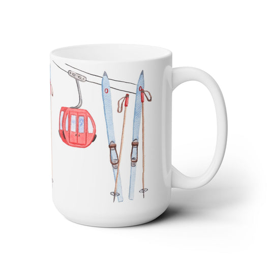 Hit The Slopes Skiing Ceramic Mug