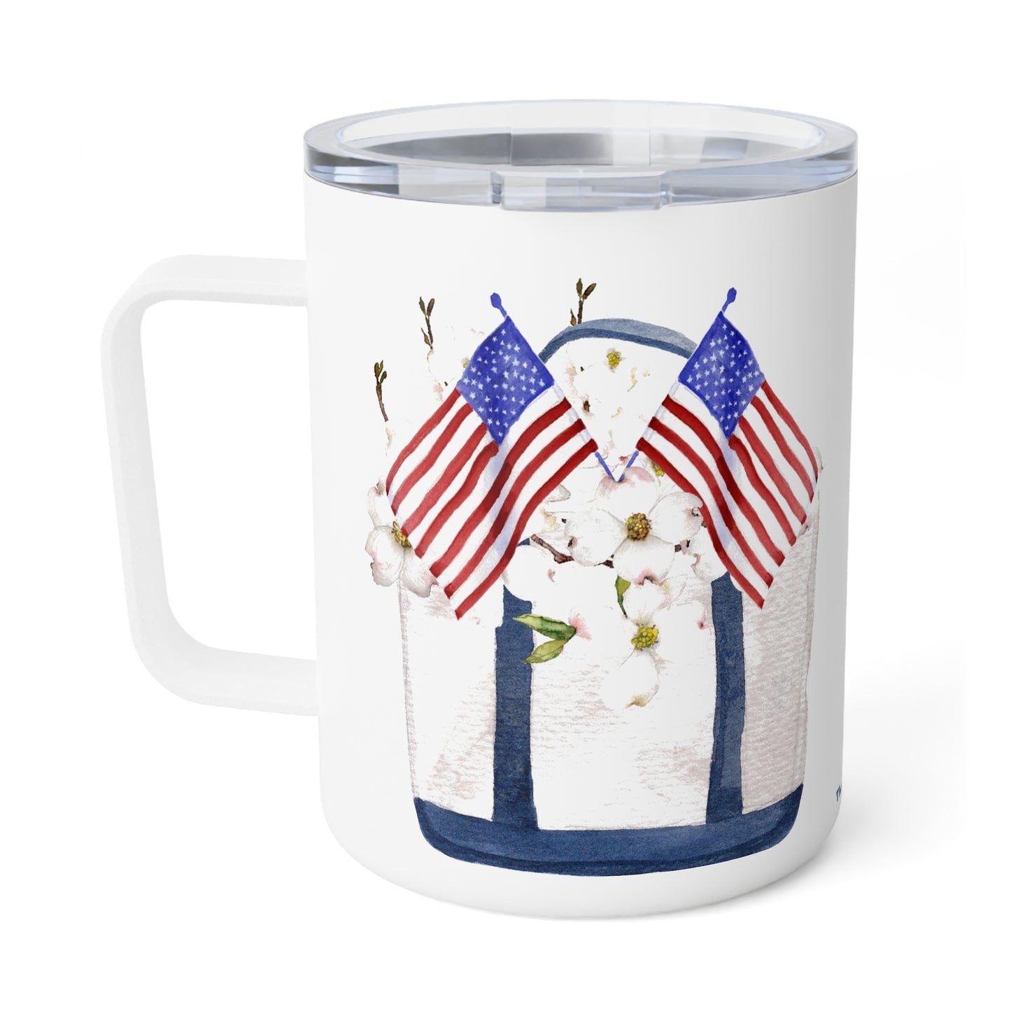 Dogwood Patriotic Tote Insulated Travel Multi Mug With Optional Monogram