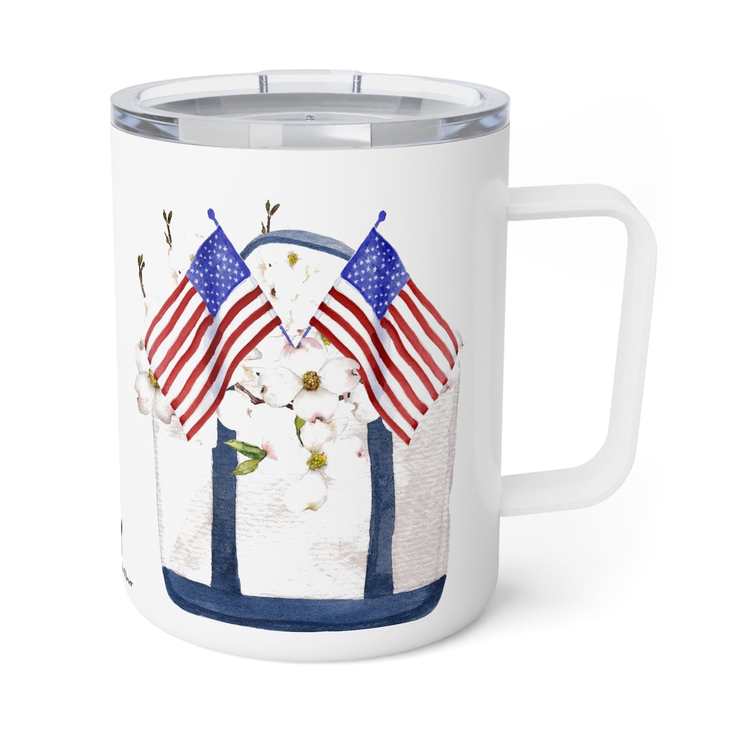 Dogwood Patriotic Tote Insulated Travel Multi Mug With Optional Monogram