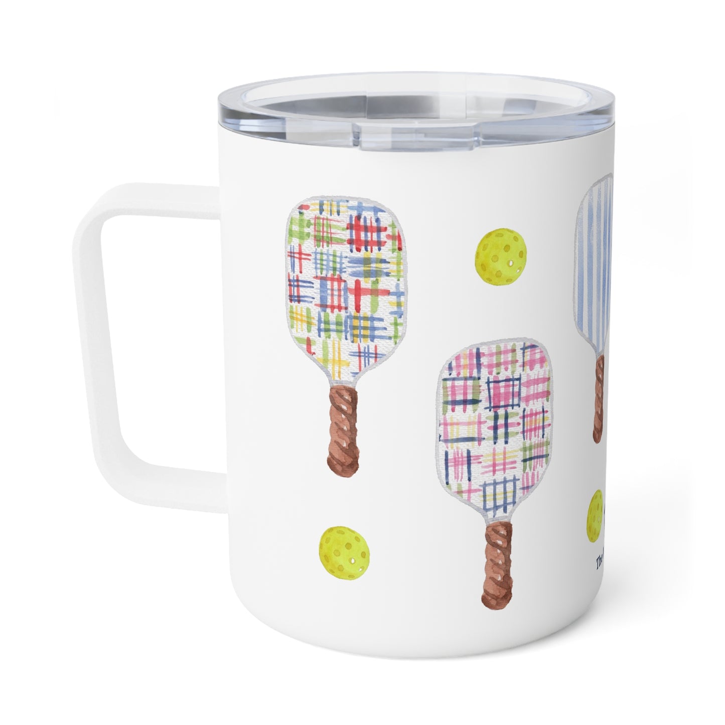 Pickleball Insulated Travel Multi Mug With Optional Monogram - Marblehead Madras