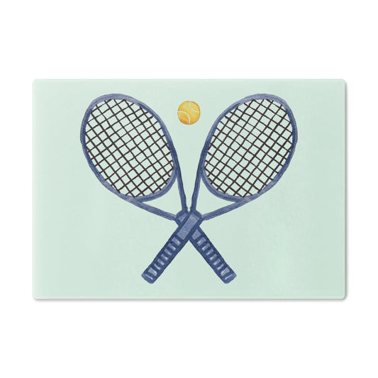 Tempered Glass Cutting Board - Tennis, Anyone?