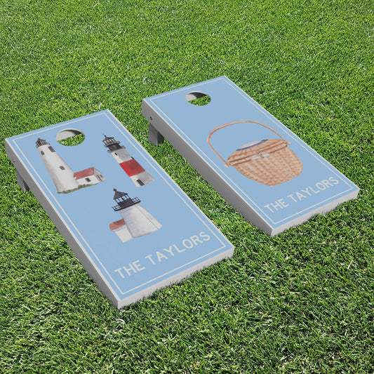 Luxury Personalized Nantucket State of Mind Cornhole Boards - A Perfect Gift!