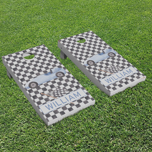 Luxury Personalized Race Cars Cornhole Boards - A Perfect Gift!